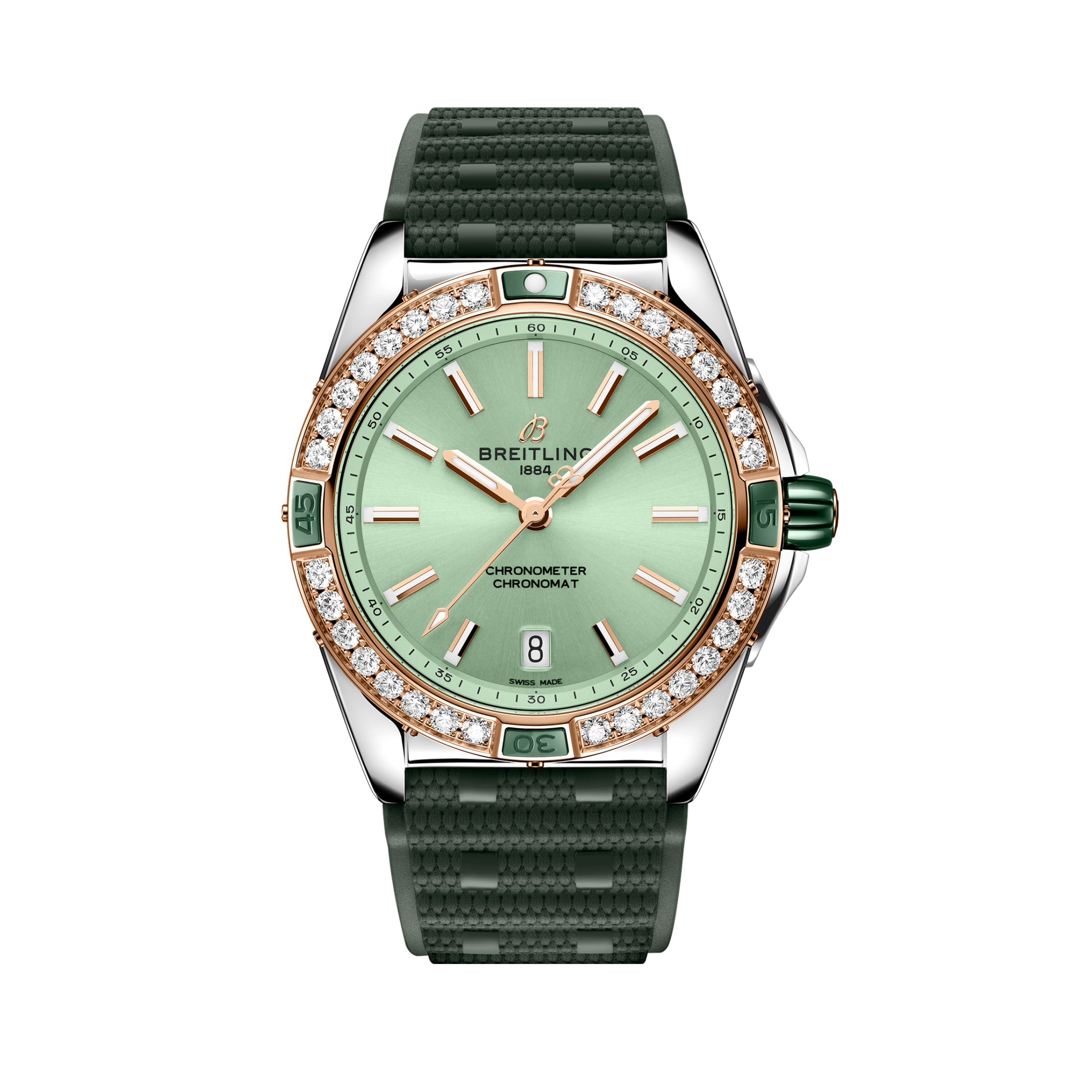 Super Chronomat Automatic 38 Green | V-DIAL-COLOR-5765 dial, U17356531L1S1