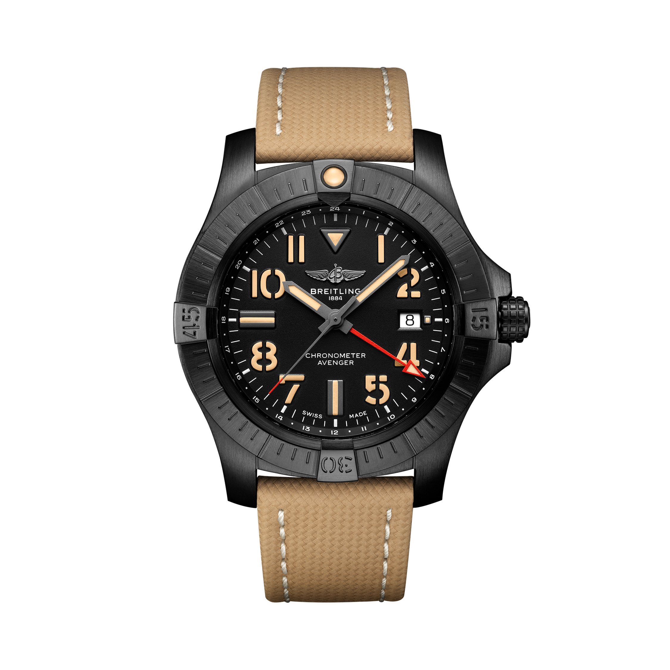 Avenger Automatic GMT 45 Night Mission Black | V-DIAL-COLOR-5686 dial, V32395101B1X1