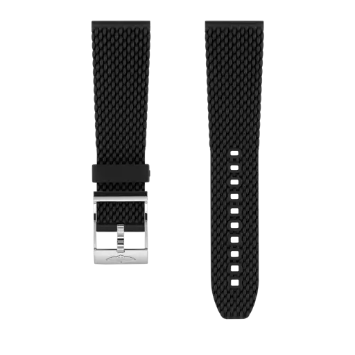 Black mesh rubber strap